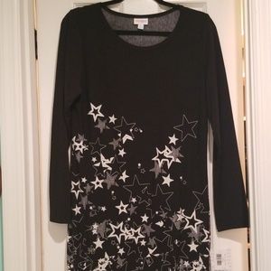 NWT Lularoe Debbie XL *STARS*